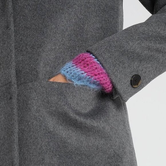 Selected Femme Wool Blend Coat Grey –XS - Picture 3 of 16